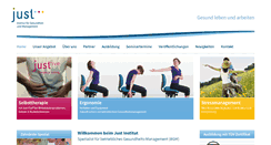 Desktop Screenshot of just-institut.de